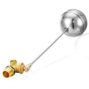 Brass Water Control Float Valve , Mini Industrial Ball Float Valve