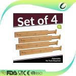 removable bamboo wood drawer organizer drawer dividers