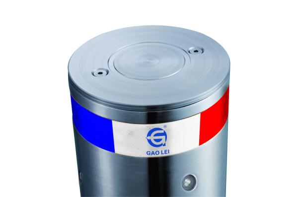 Led Warning Traffic Control Bollards Emergency Lowering Dia 271mm Electric