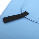 Solid microfiber sports towel custom logo wholesale suede material with mesh bag