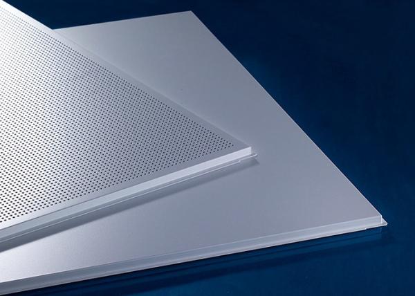 Waterpfoof Suspended False Waterproof Ceiling Tiles 595x595MM Perforated Or Non