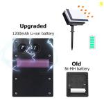 8 Modes Moon Star 123LEDs Solar Wind Chime Lights