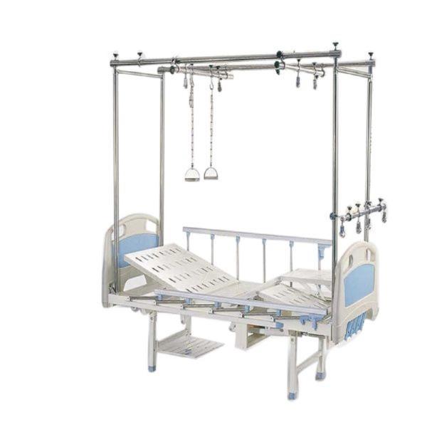 Floor Stand Manual Hospital Bed Four Cranks Orthopedic Traction Bed Split -