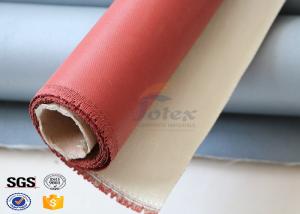 China 0.7mm Thickness Fireproof Silicone Coated Glass Fabric for Welding Protection factory