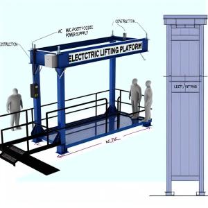 Customized Electric Lifting Platform with AC/DC Power Supply and Construction