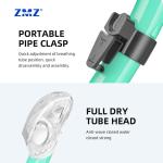 Full Dry Underwater Snorkel Breathing Tube Pipe For Outdoor Swimming Pool
