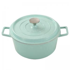 China Amazon TOP Seller Kitchen Cookware Round Aluminium Enamel Pot Crock Pot Soup Pots For Cooking factory