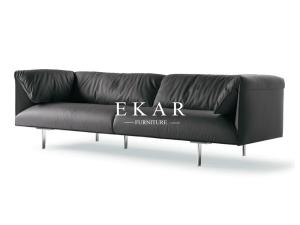 China Italy Contemporary Design Leather Sofa Modern Living Room Sofas factory
