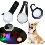 Rechargeable LED Flashing Dog Tag ABS Dog Identification Tag Customized