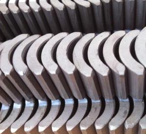 China U Shaped Ceramic Ferrite Magnets Permanent Motor Magnet R35 x 137 x 7.5 Customized Size factory