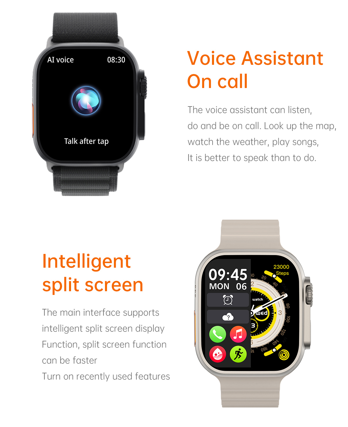 Activity Tracking Ai Smart Watch Bt Calling Electronics Bluetooth Connectivity Sleep Tracking
