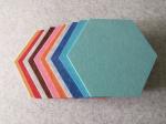 Theater Hexagon Polyester Fiber Acoustic Panel Soundproof Nontoxic