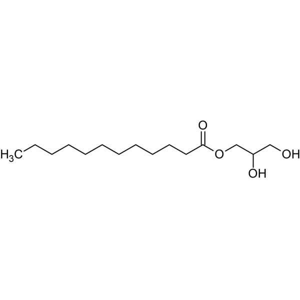 Chemical Structure - Glycerol monolaurate, Monoglyceride and naturally occurring surfactant (ab142307)