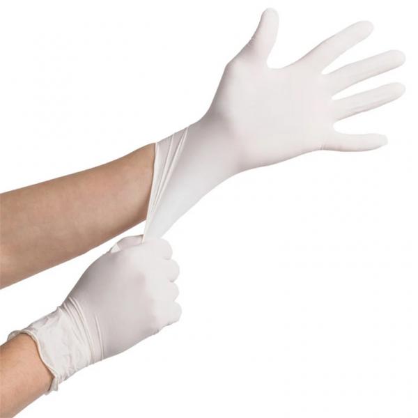 China Dustless Latex Free White Disposable Vinyl Gloves factory