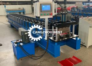China Standing Seam Panel GI Roofing Sheet Roll Forming Machine factory