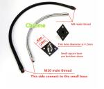 10MM LED GOOSENECK FLEXIBLE LAMPS HOLDER M10 IRON PLATING