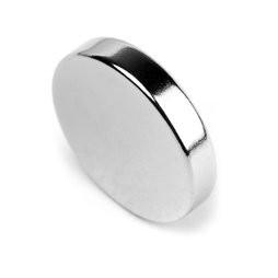China Super Strong Big Large Diametrically Magnetized Neodymium 10000 Gauss Button Magnets factory