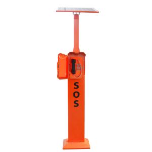 China Solar Powered Roadside Emergency Phone With Pillar Mounting factory