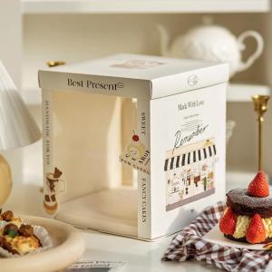 Custom Made Cake Packaging Boxes Matt Lamination And Offset Printing