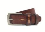 Zinc Alloy Buckle Brown 38mm Mens Casual Leather Belt