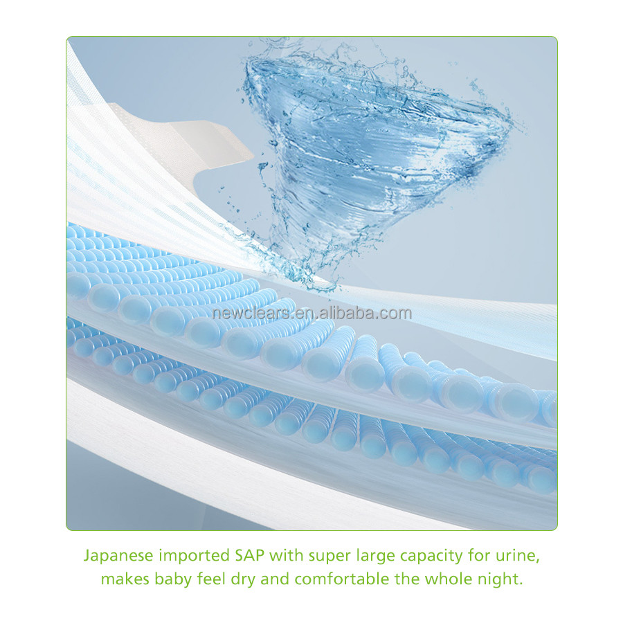 OEM Soft Disposable Baby Nappy Nonwoven Children Ultra Thin Diaper