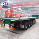 Steel 40ft 3axle Flatbed/Skeletal Container Trailer Made in Electric Brake