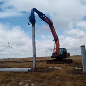 Solar Foundation Pile Hammer: 3200rpm Vibration, High Efficiency & Reliable