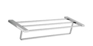 China Double Towel rack85311B-Square &amp;Brass+SS304&amp;Chrome color&amp; Bathroom Accessory&amp;fittings&amp;Sanitary Hardware factory