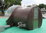 3m Dome Clear Inflatable Bubble Tent With Steel Frame Tunnel And Aluminium Door