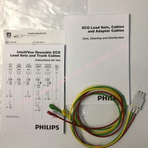 China M1674A 989803145121 PHiliph ECG Lead Set 3 Leadset Snap IEC ICU Replacement factory
