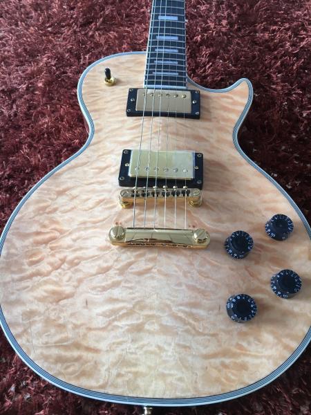 Custom guitar shop LP custom guitar Natural quilted body Ebony fingerboard