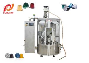 China Pneumatic Aluminum Nespresso Rotary Filling Sealing Machine factory