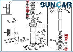 China 4483194 Arm Cylinder Seal Kit Fits Excavator 180 John Deere Construction Machinery Models factory