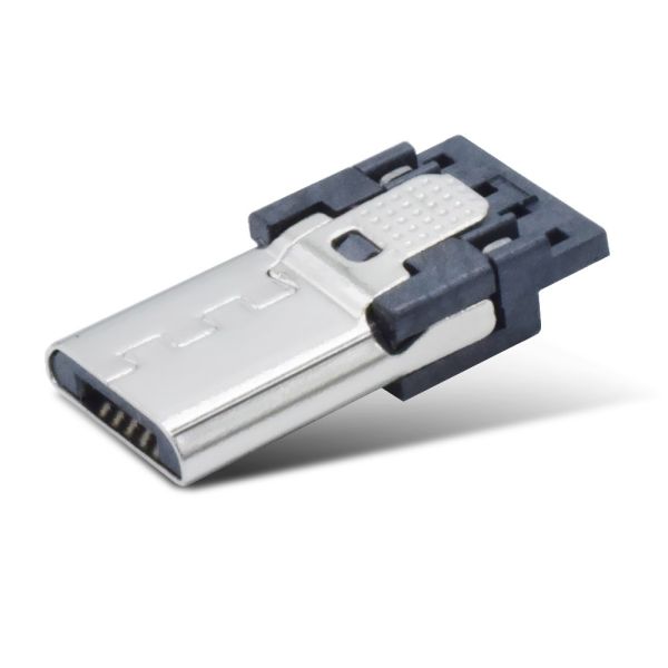 Short Long Body 2 Pin Micro Connector Plug High Durability For USB Cable