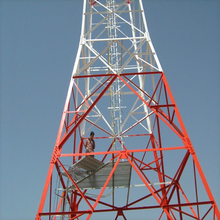 30 Ft Free Standing Tv Radar Internet 4 Legged Self Supporting Angular Lattice Steel Four Leg Communication Tower