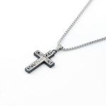 New hollowed out cross men's necklace, fashionable, simple and exquisite