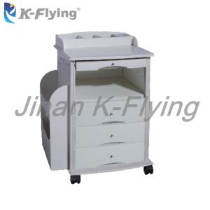 China ABS Movable Hospital Tools And Equipments Hospital Bedside Table Overbed Cabinet factory