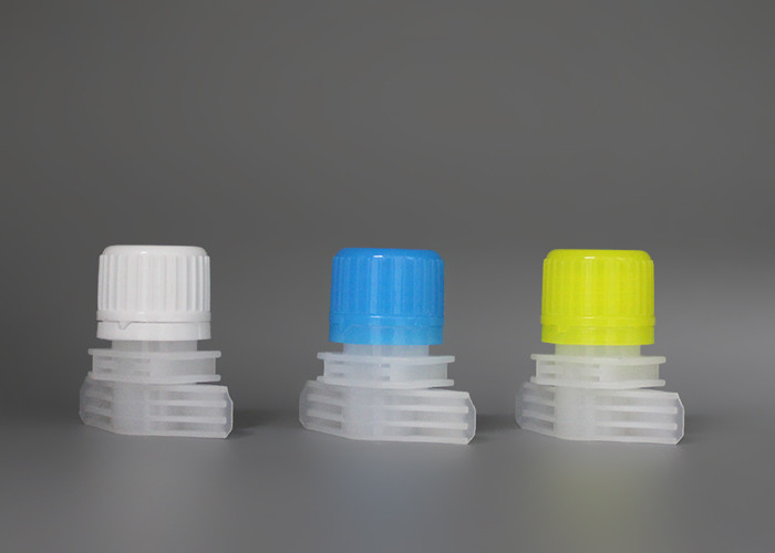 Custom PP Plastic Spout Caps With Double Gaps 16mm For Stand Up Pouch