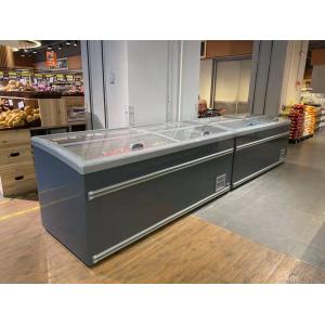 China Plug In Freezer And Refrigeration Island Freezer With Sliding Cover on sale