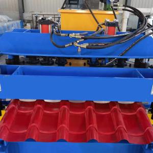 China Double Layer Airports Roof Tile Roll Former Making Color Steel Roofing Sheets factory