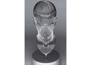 China Outdoor Indoor Decoration Stainless Steel Hollow Man Sculpture factory