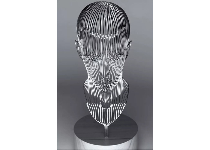 Stainless Steel Hollow Buddha Statue For Outdoor And Indoor Decoration