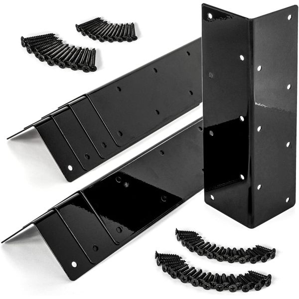 90 Degree Angle Punching Corner Bracket for Rust Resistant Iron Garden Corner Brackets