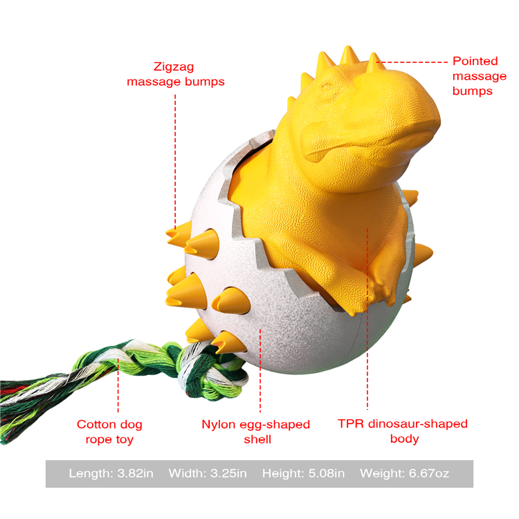TPR Indestructible Cute Pet Toys Aggressive Chewer Dog Toys