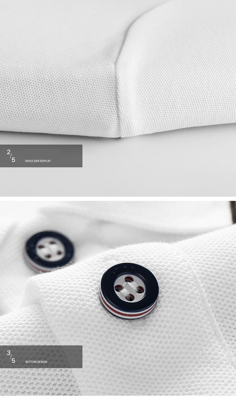 Print Custom Uniform Golf Polo Shirts in Jersey Fabric for Golf Business Uniform