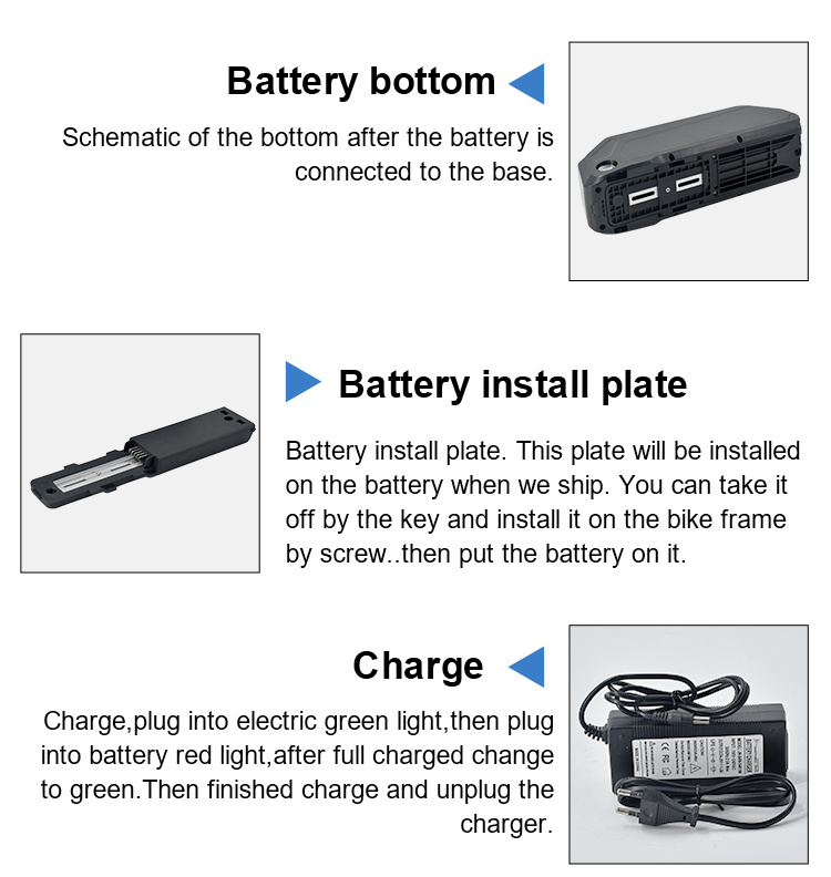 36V 48V 52volt E Bike Batteries 13ah 15ah 17.5ah Hailong Ion Battery Akku Case Box Electric Bicycle