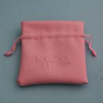 Gift Jewelry Storage Bags Custom Mini Travel Portable Logo Embossed PU Leather