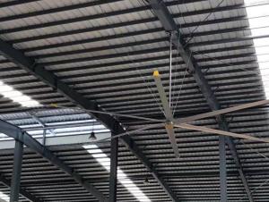 China 24FT Big Industrial Pmsm Hvls Ceiling Fan For Air Cooling And Ventilation factory