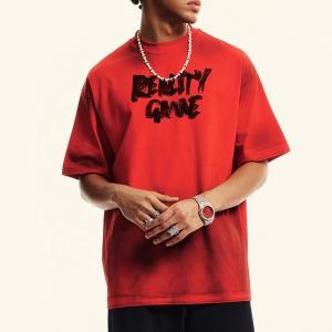 China Washed Grey Oversized T Shirt Summer Sorona Fabric Quick Dry Cool Streetwear Heavyweight factory