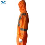 OEM Accepted Nonwoven Dispossable Tyvek Coveralls with Reflective Tape within